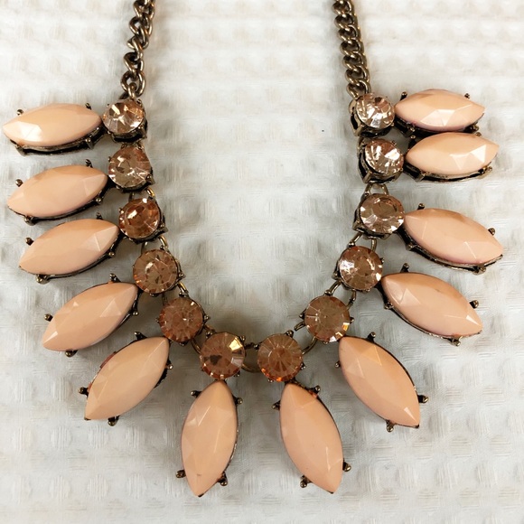 Rose Gold Statement Necklace - Picture 1 of 4